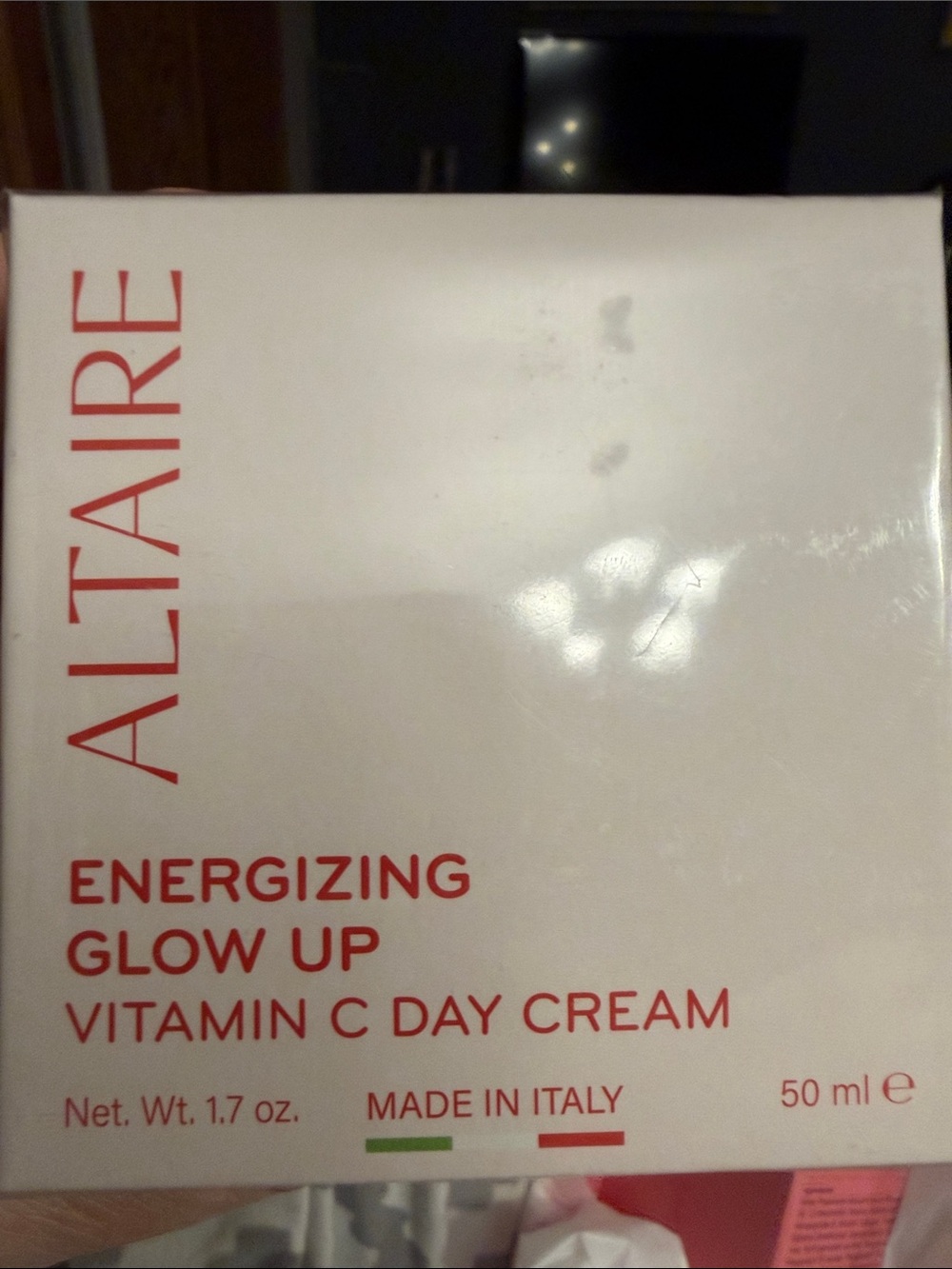 Altaire Energizing Glow Up Vitamin C Day Cream — White & Red